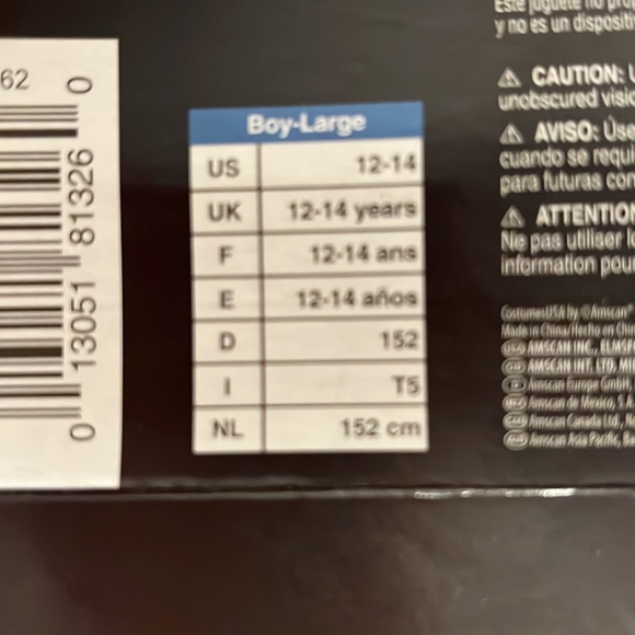 Boys large Black Panther Halloween costume. Excellent condition. No gloves. - Picture 7 of 7